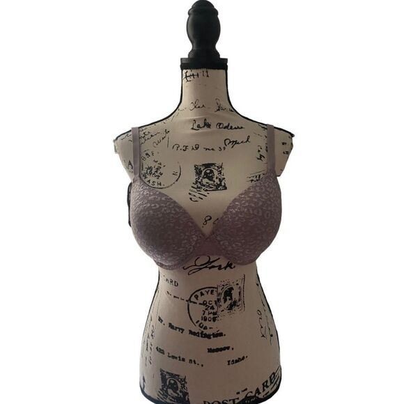Victoria's Secret PINK SZ 34DD Purple Lace Bra - Picture 1 of 4